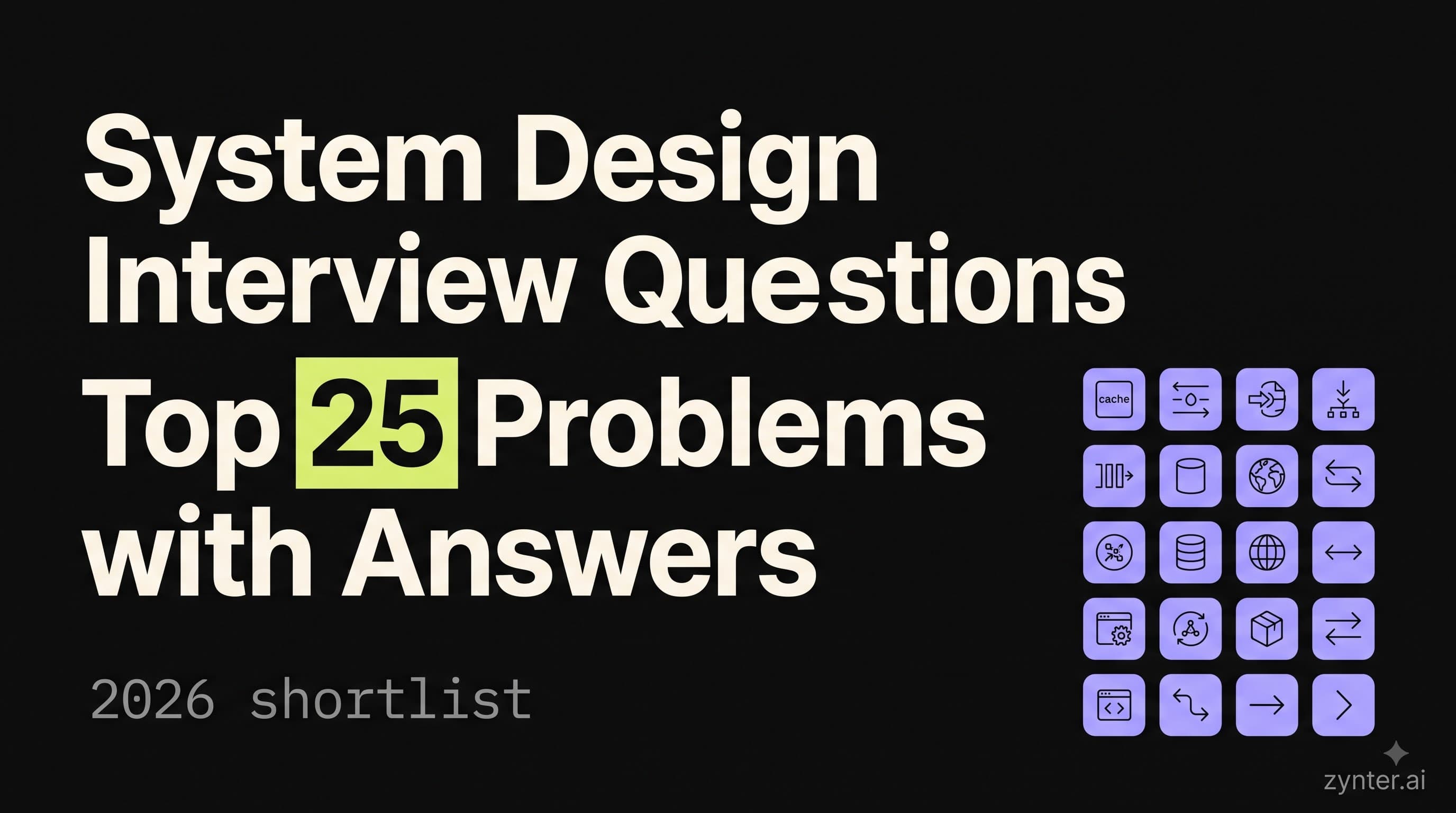 System Design Interview Questions: Top 25 Problems with Answers (2026)